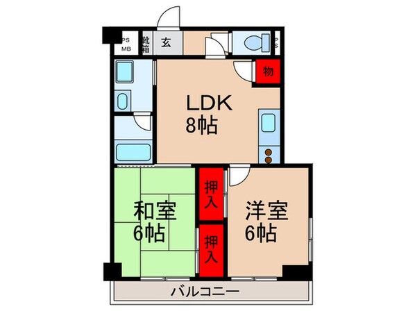 第五ママダビル南砂ハイツの物件間取画像